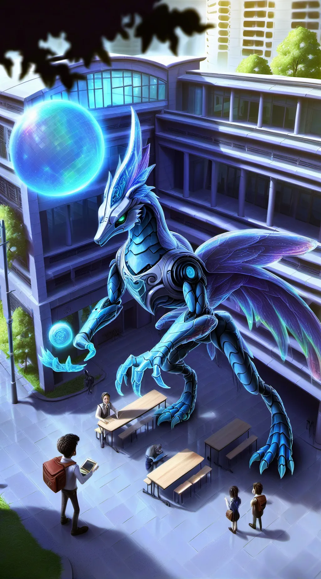 ai character: Multiversal High  background