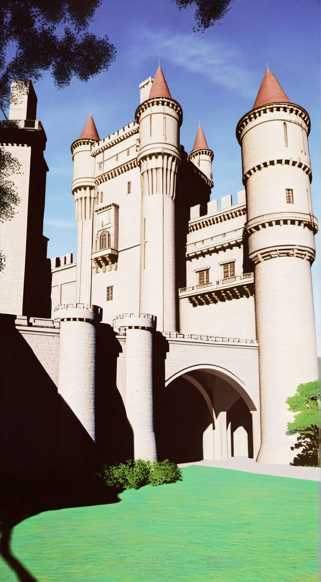 ai character: Dw castle ￼ background