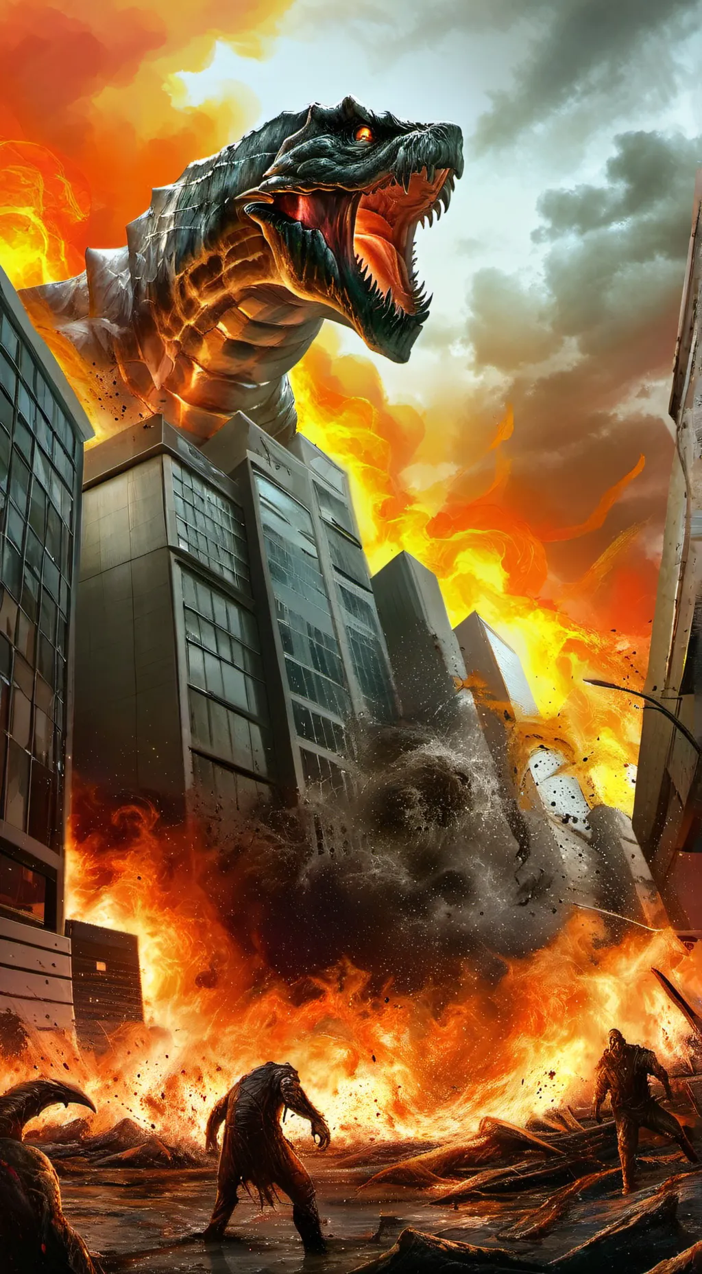 ai character: Fire shifter background