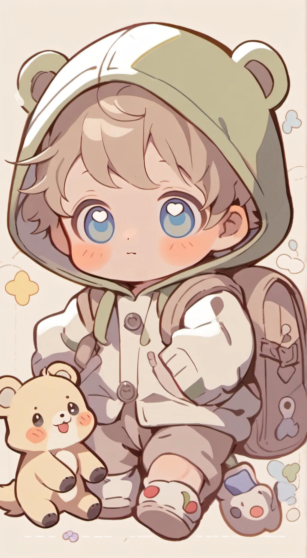 ai character: baby Philip  background