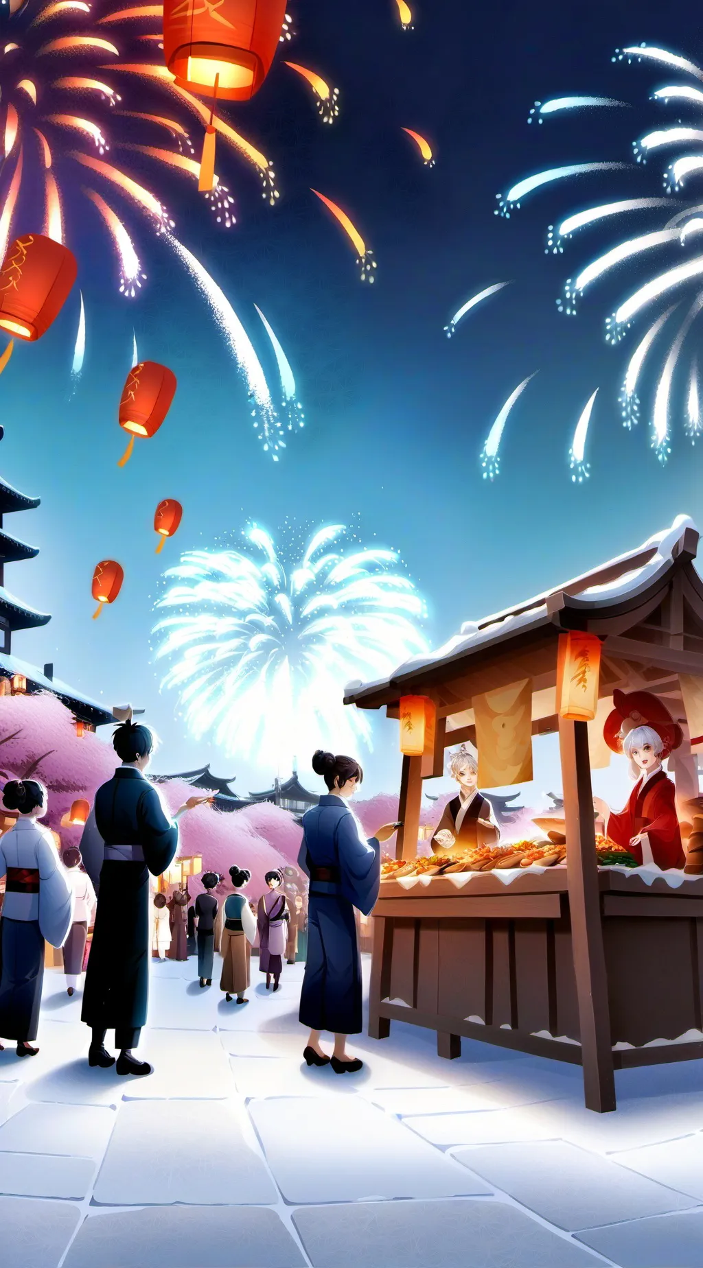 ai character: Xmas Celebration background