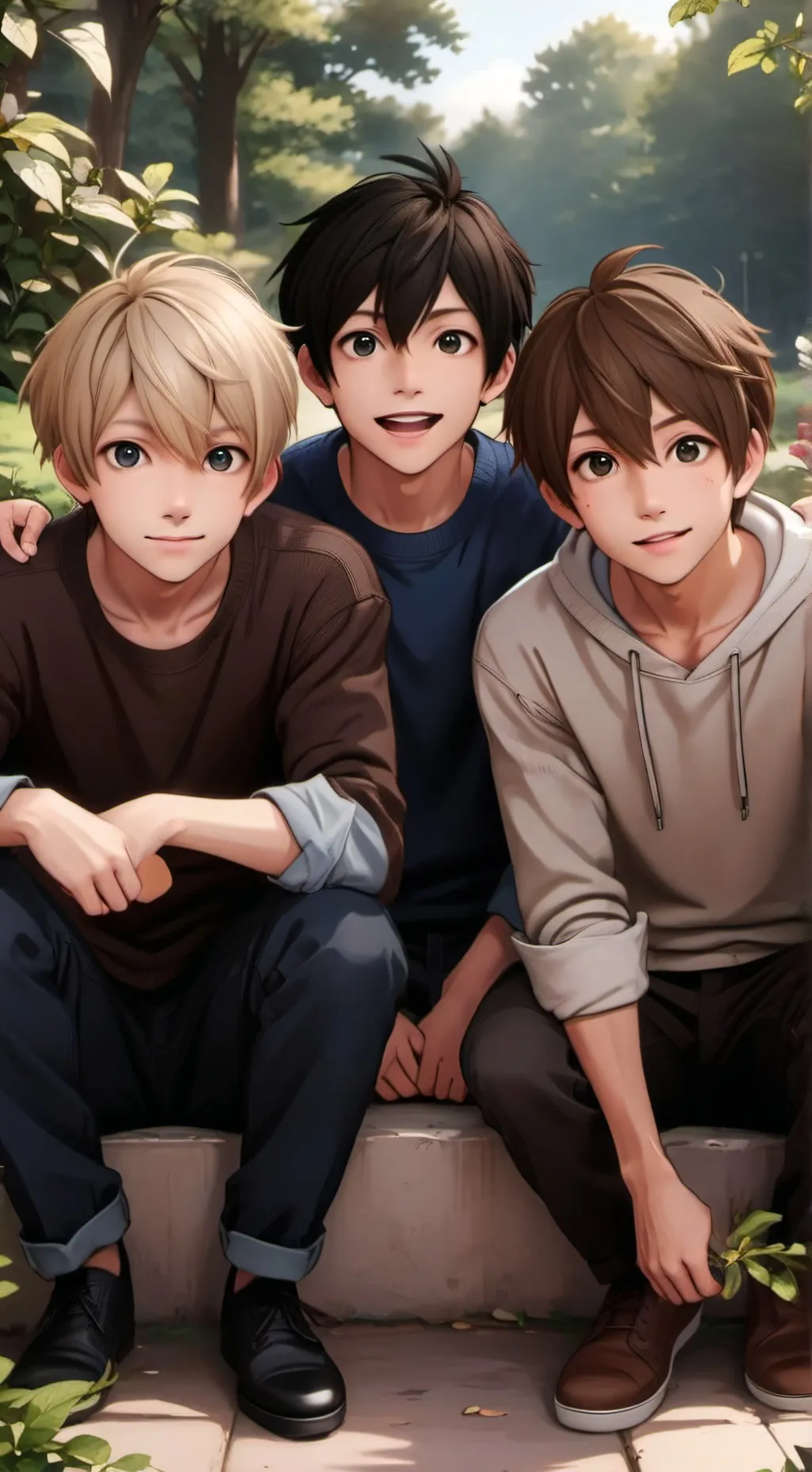 ai character: 3 пацана background