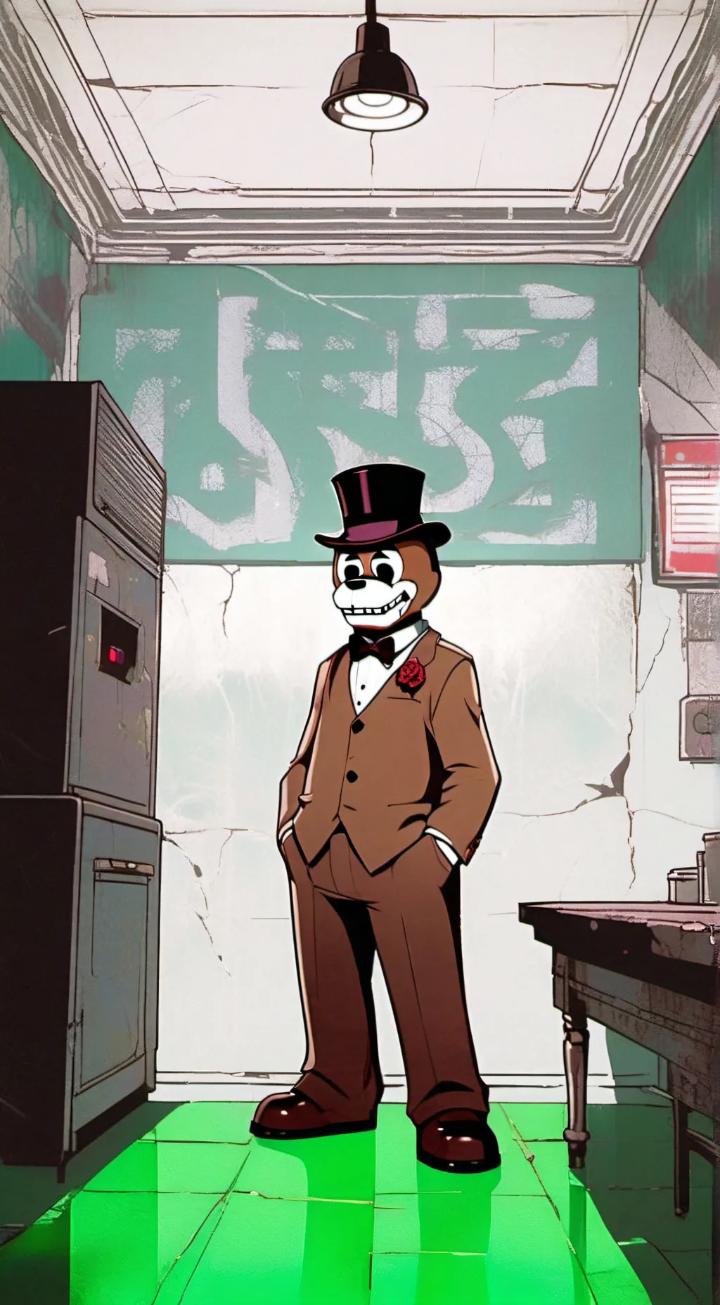 ai character: avengers/fnaf background