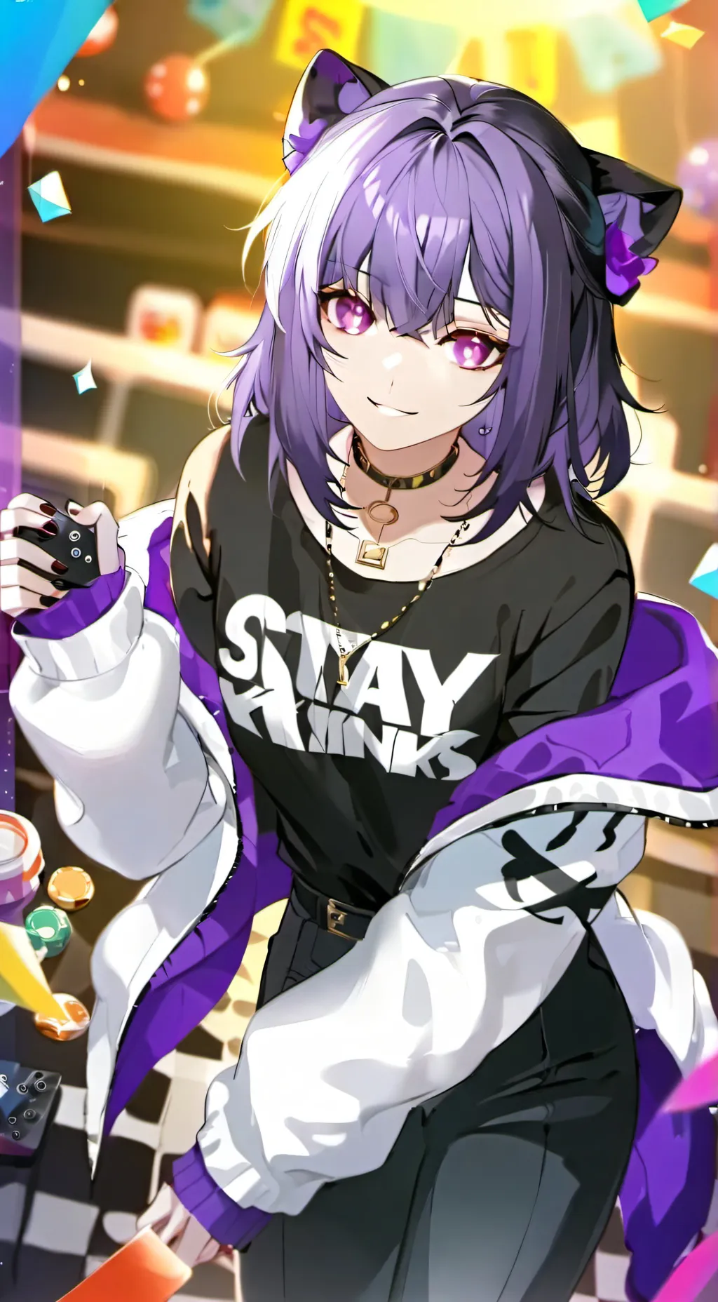 ai character: Carly magic fox  background