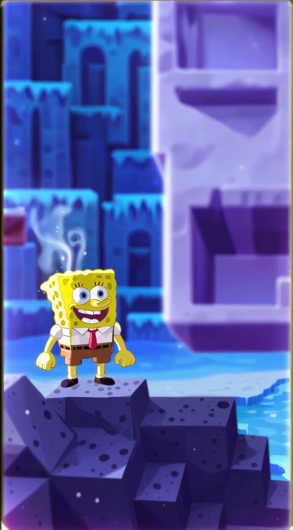ai character: SpongeBob background