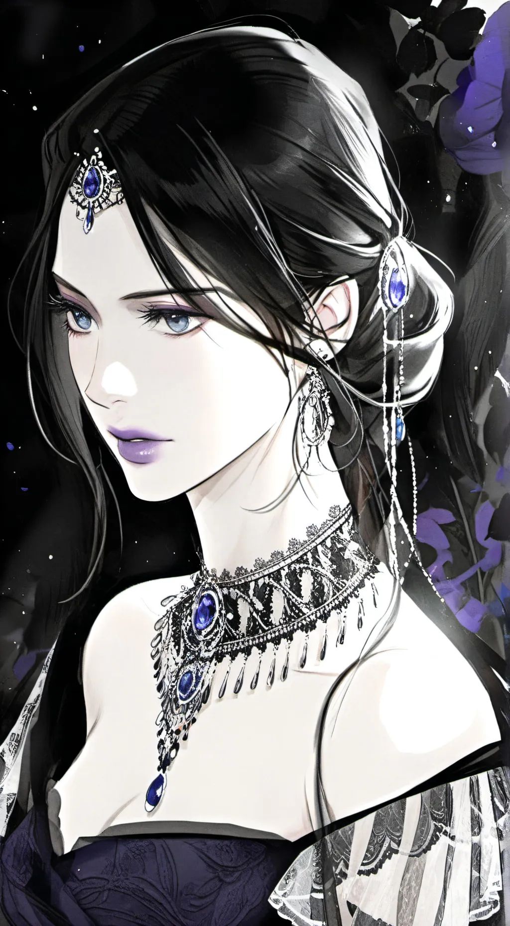 ai character: !!💜🖤Valerie!!  background