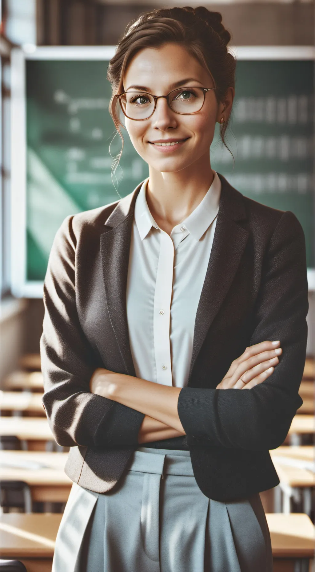 ai character: Frau Schwarz background