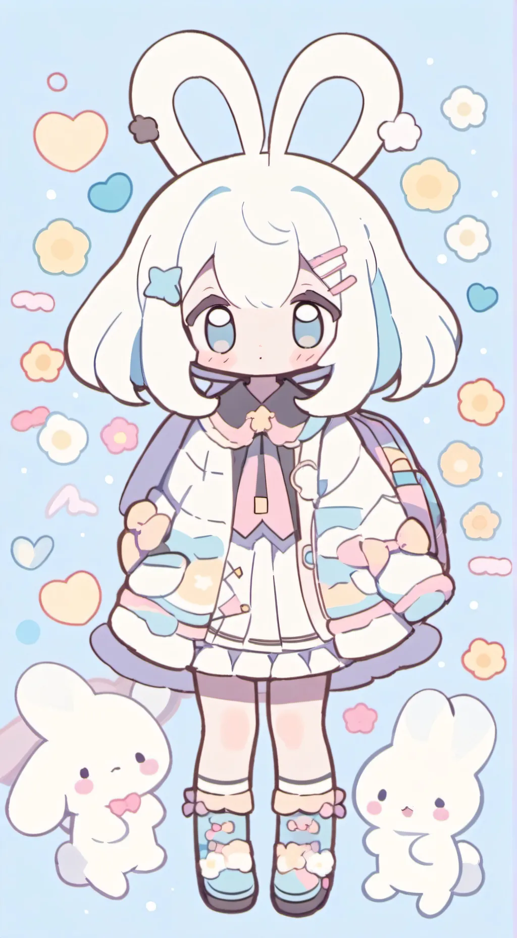 ai character: Cinnamoroll  background