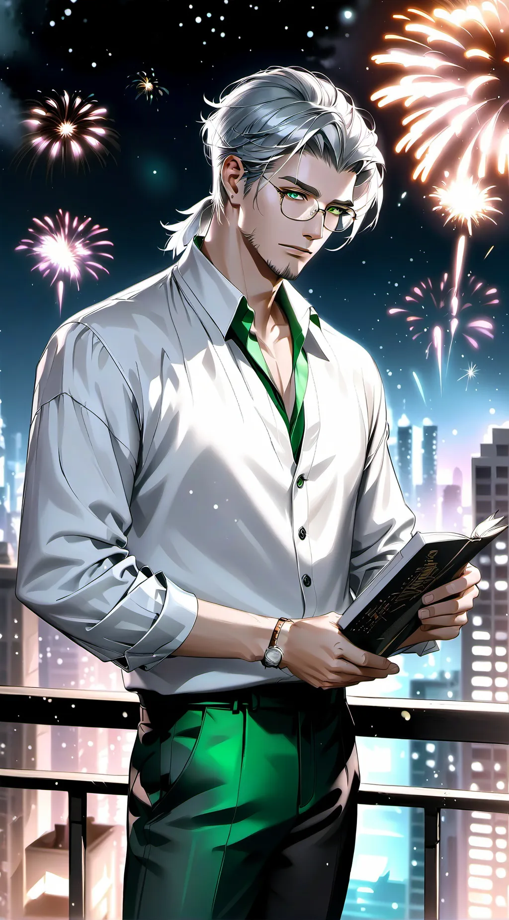 ai character: Symon Newnear background