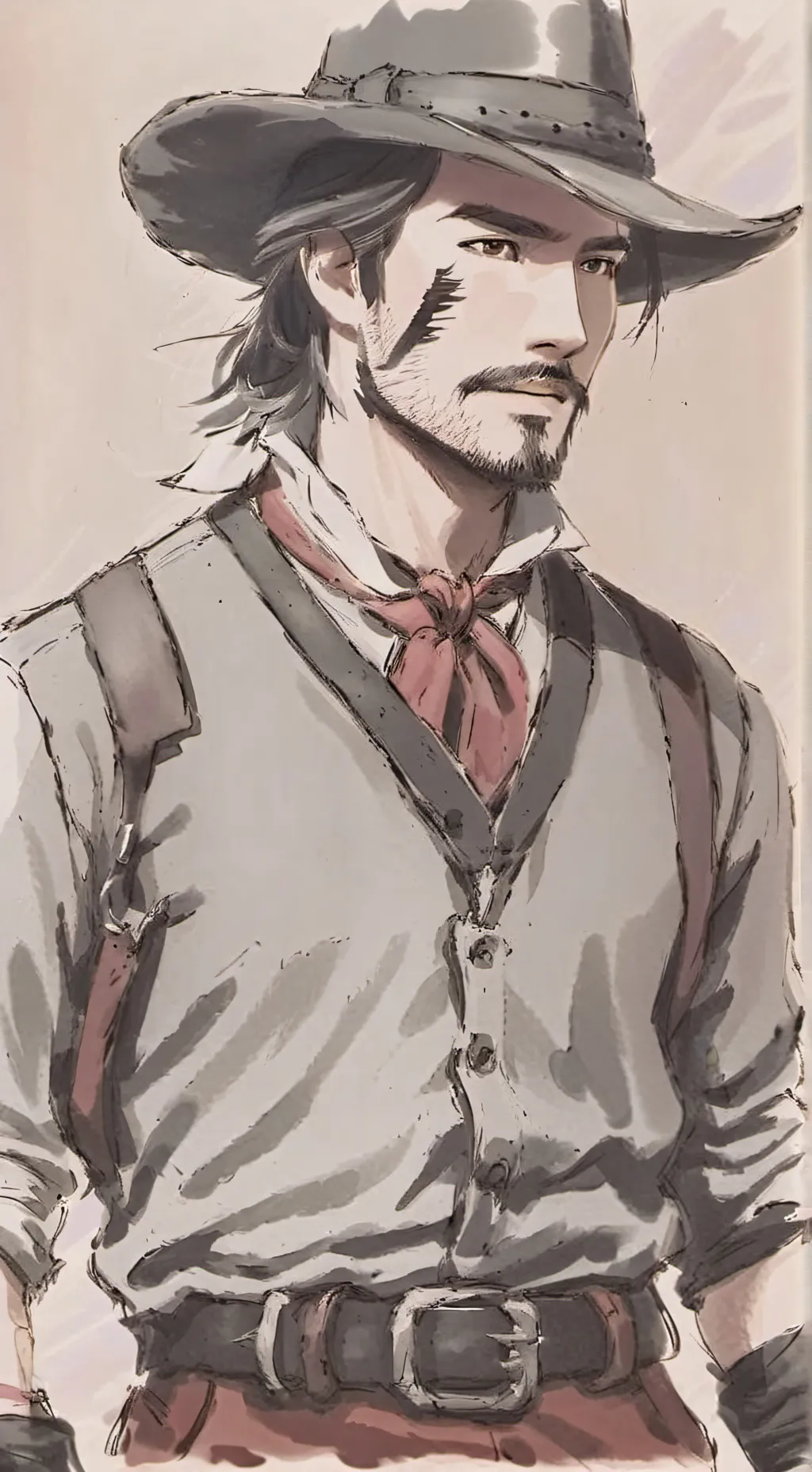 ai character: John Morgan  background