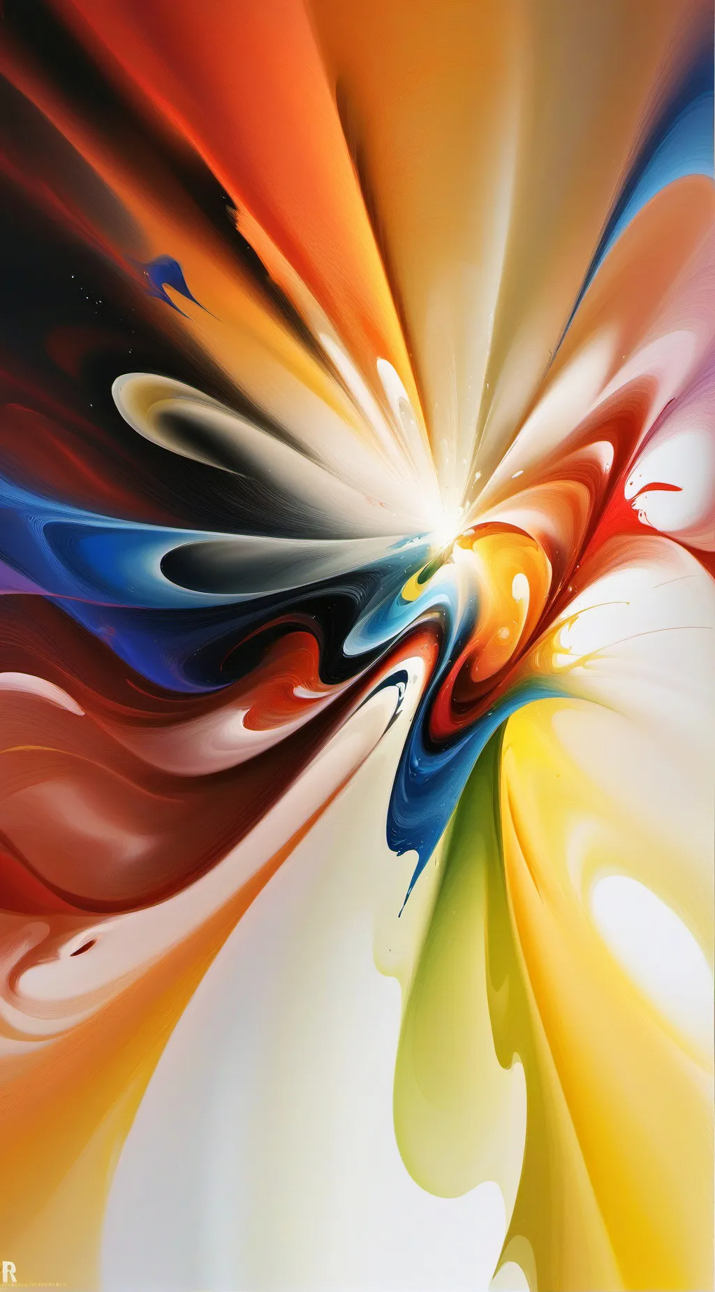 ai character: Colors background