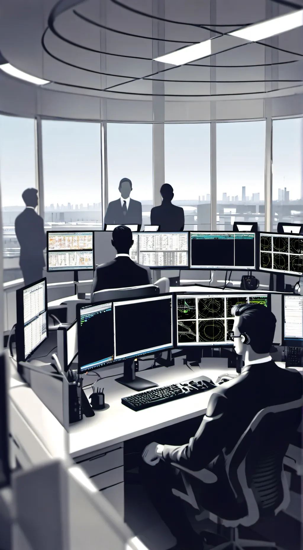 ai character: ATC Tower background