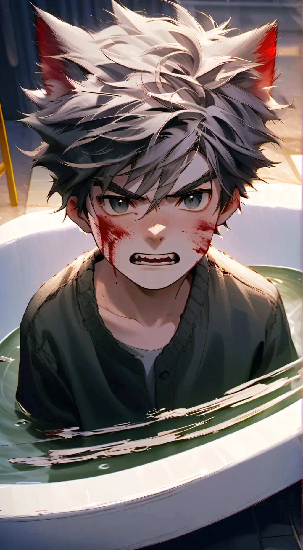 ai character: ash background