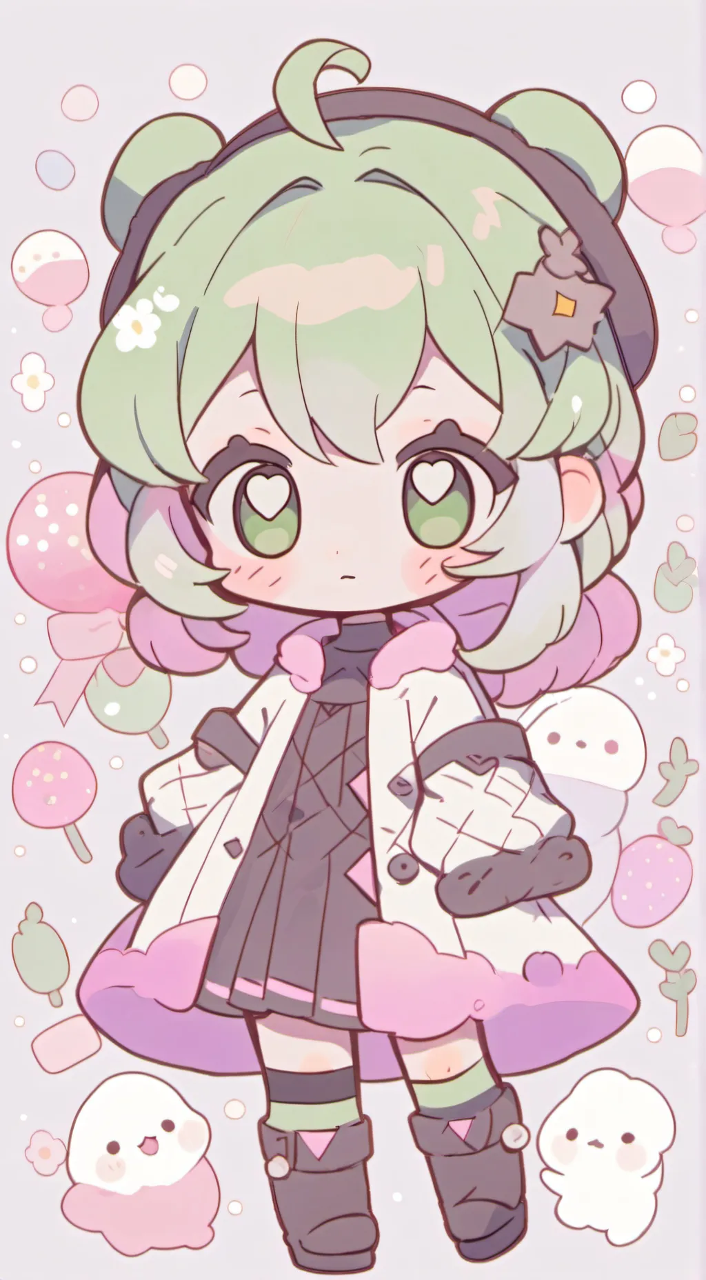 ai character: Deku as a baby background