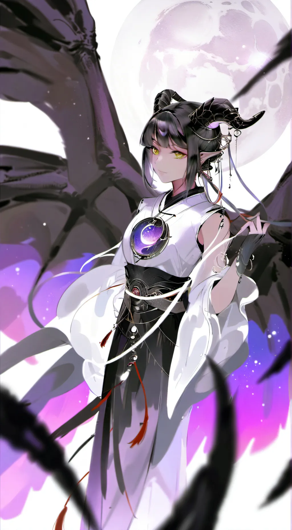 ai character: Mha moon gaurd background