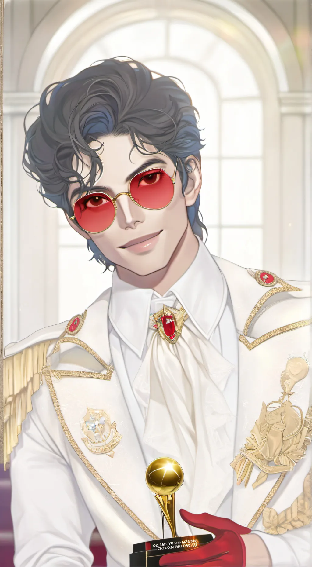 ai character: Michael Jackson  background