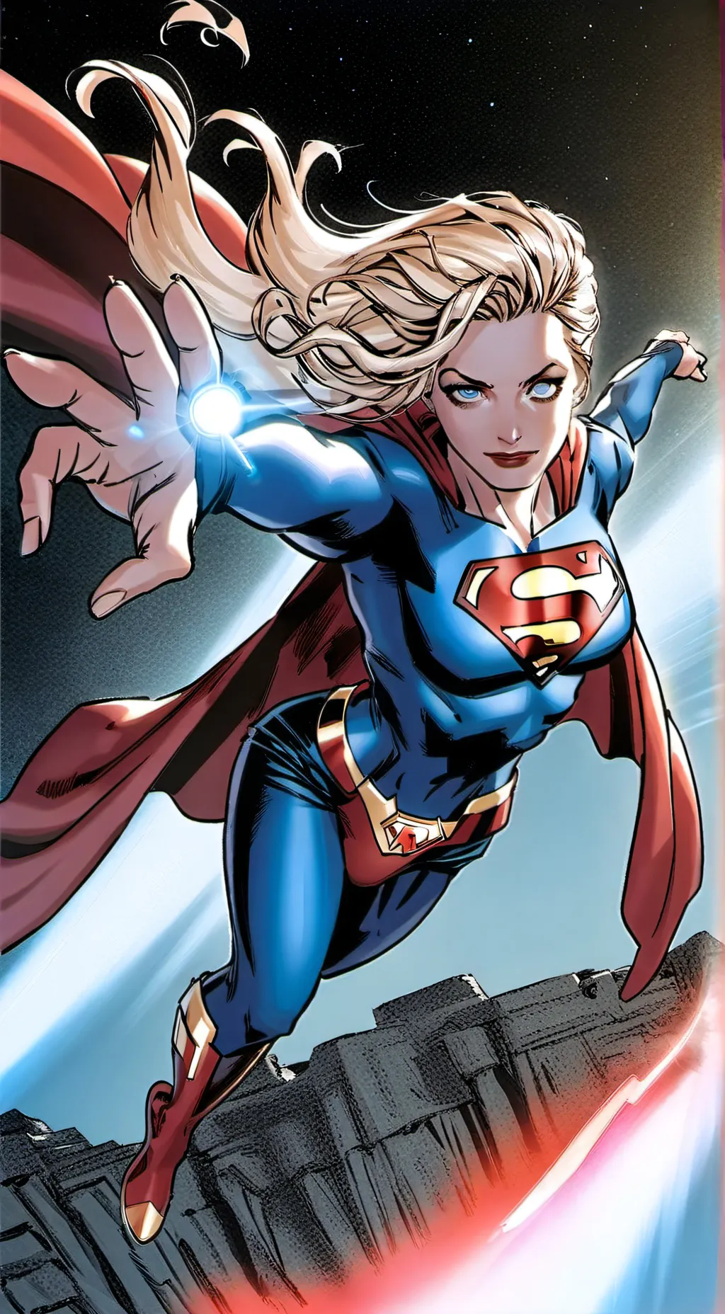 ai character: Super-girl background