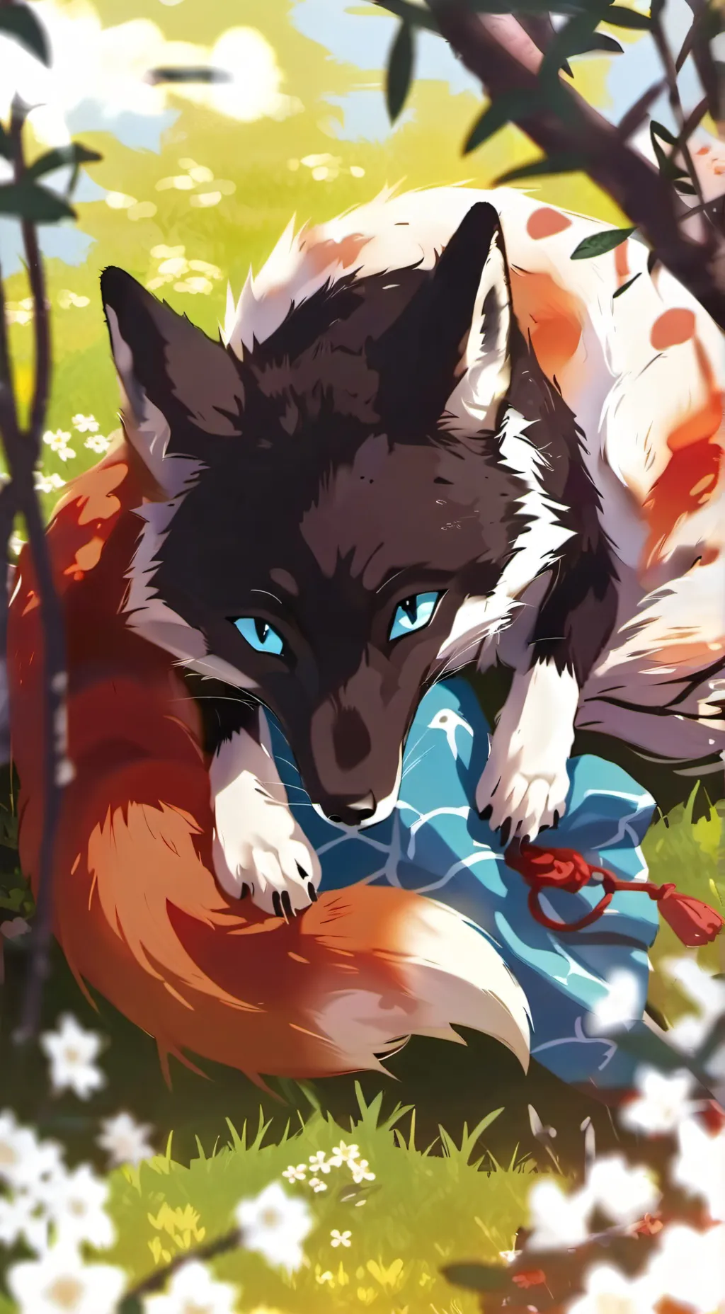 ai character: •× Akah ×• background