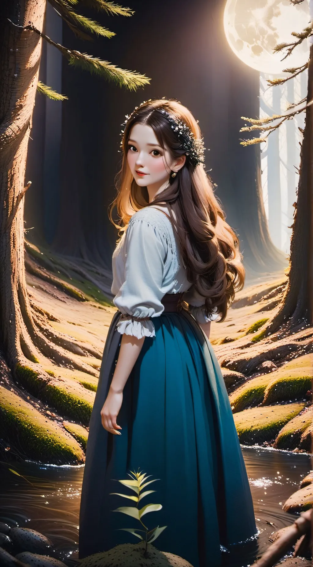 ai character: Christie evans background