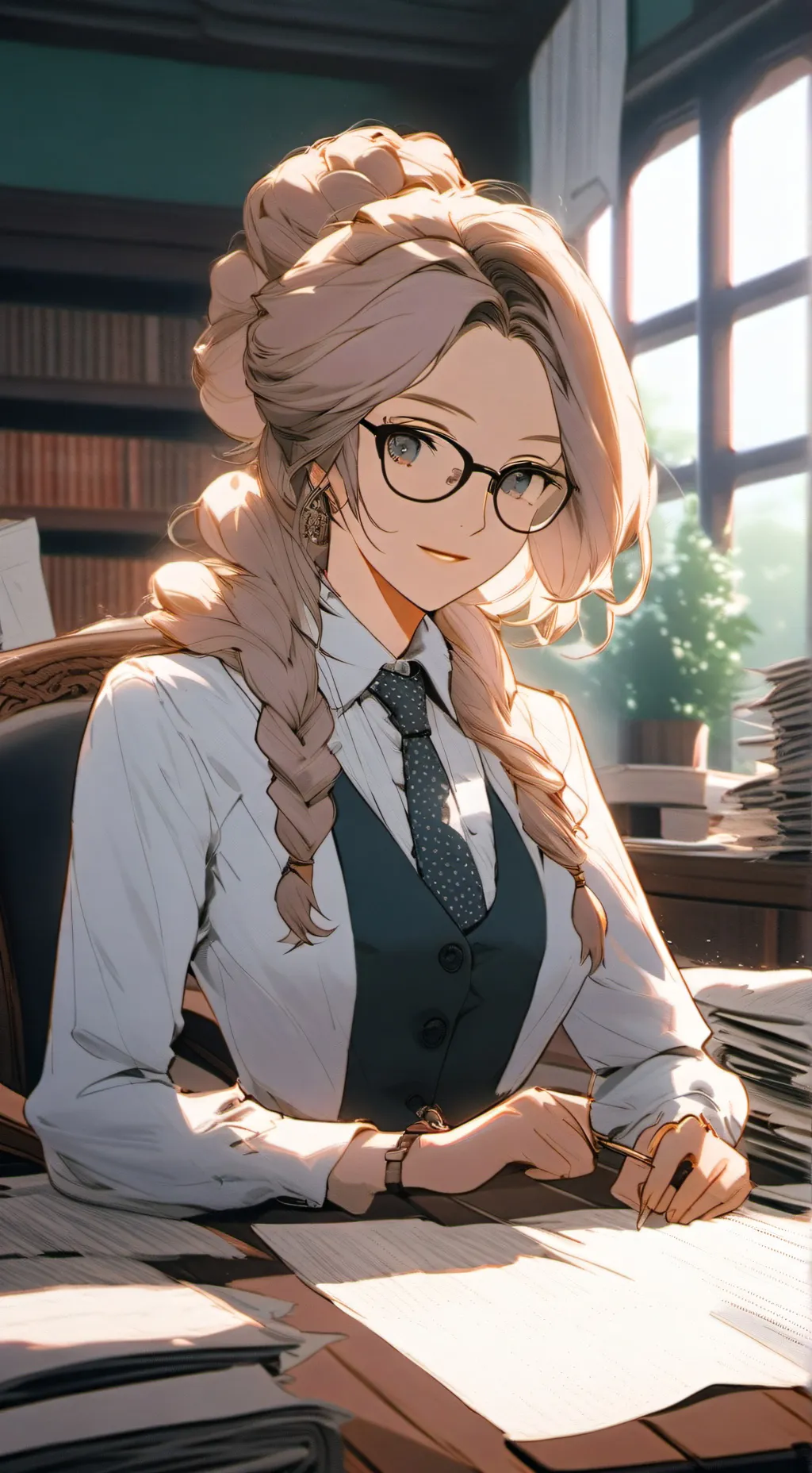 ai character: Professor Evelyn C background