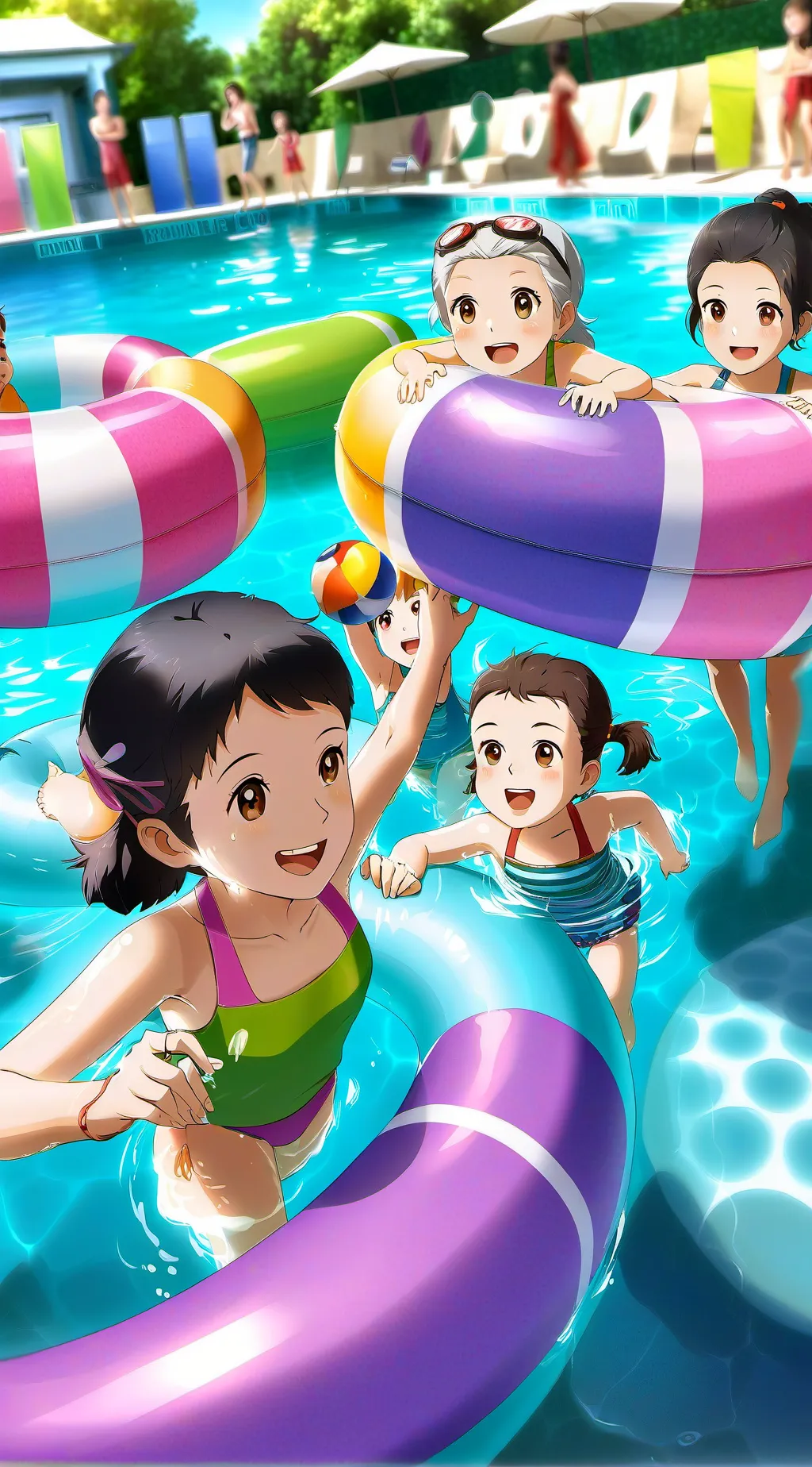 ai character: Public Kiddie Pool background