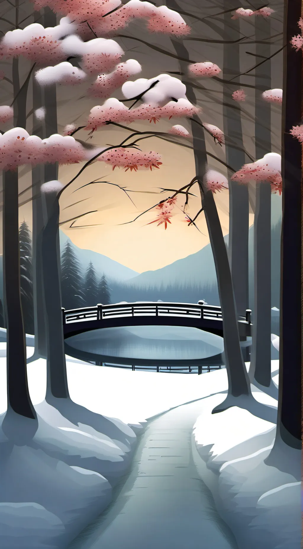 ai character: Navidad en KNY 🎄✨ background