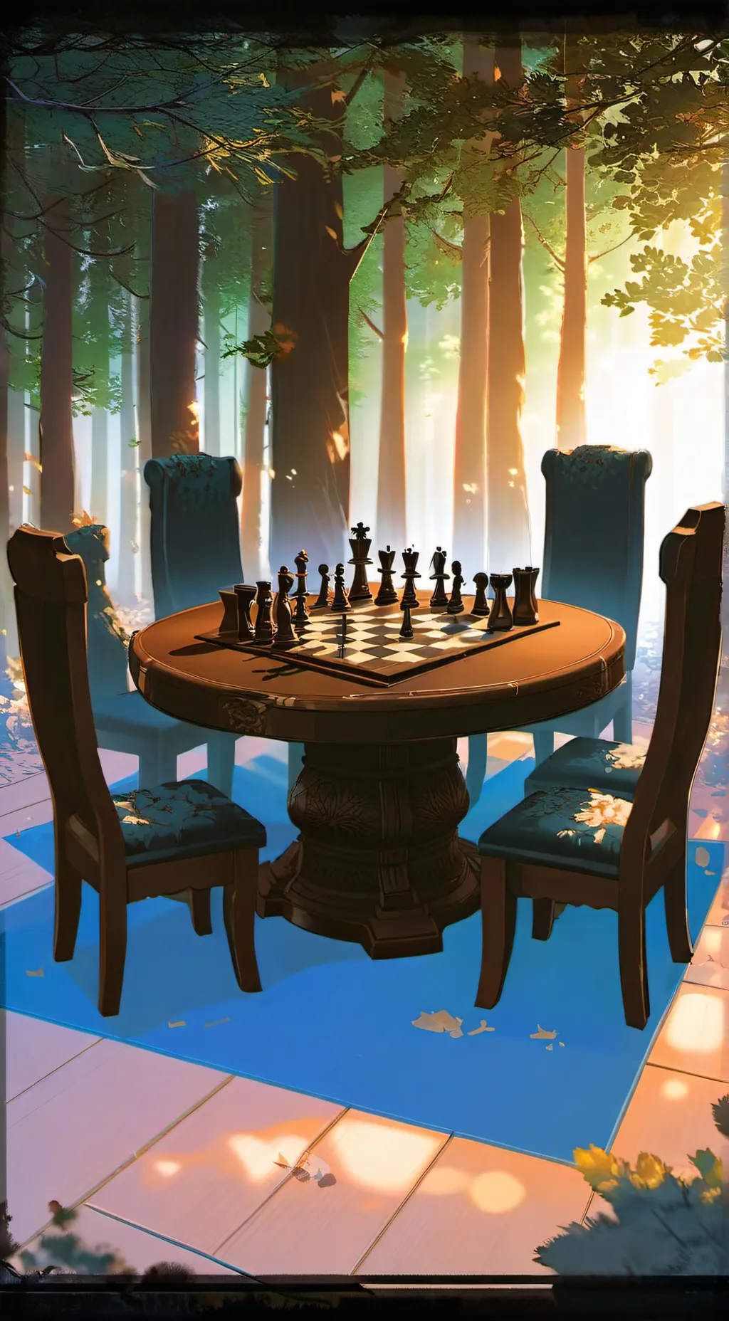 ai character: chess background