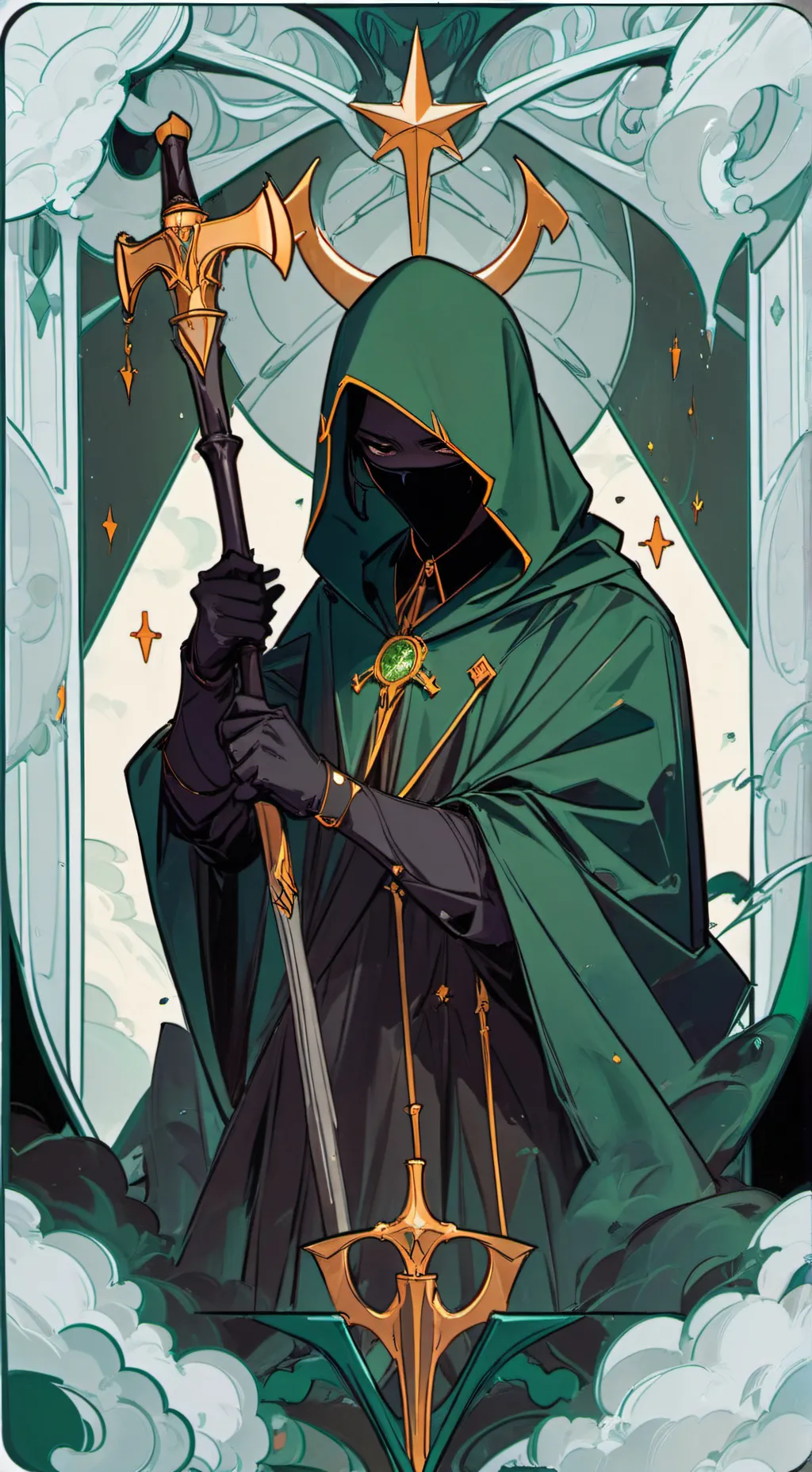 ai character: Death background