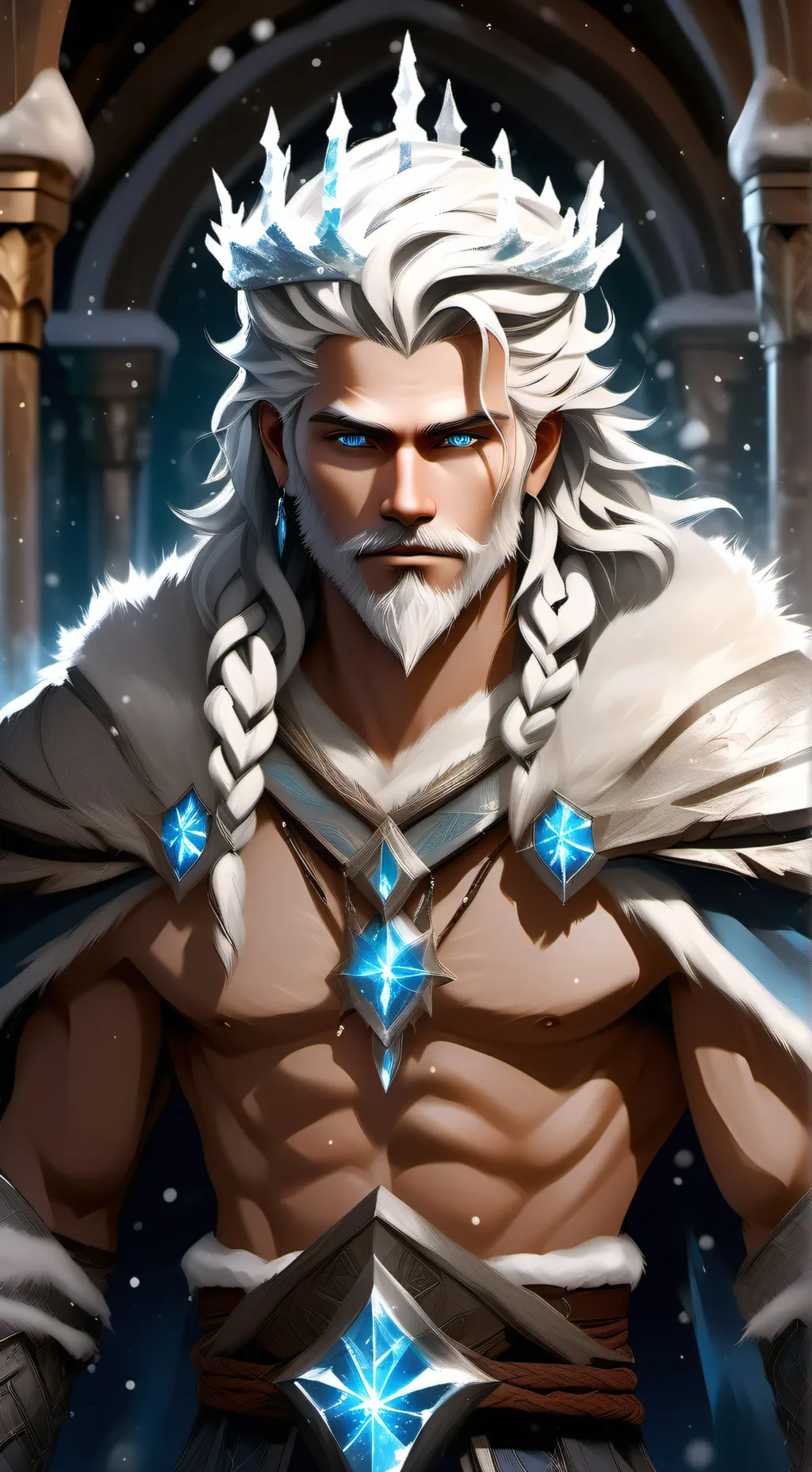 ai character: King Ice breaker  background