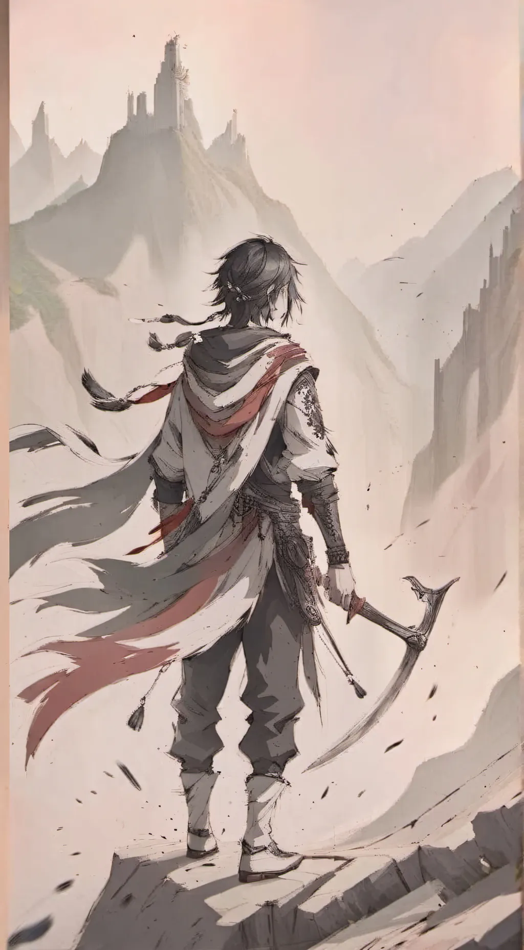 ai character: One time, one day. background