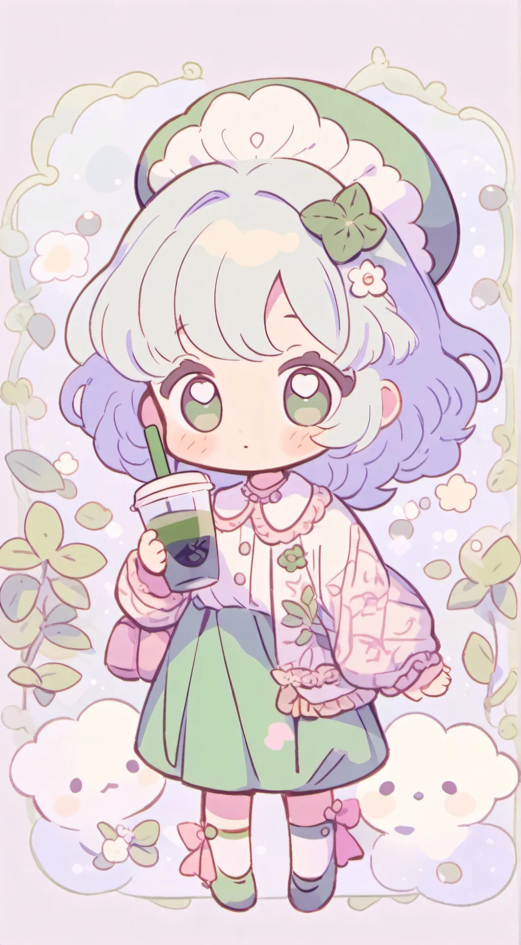 ai character: Dw new oc toon✨ background