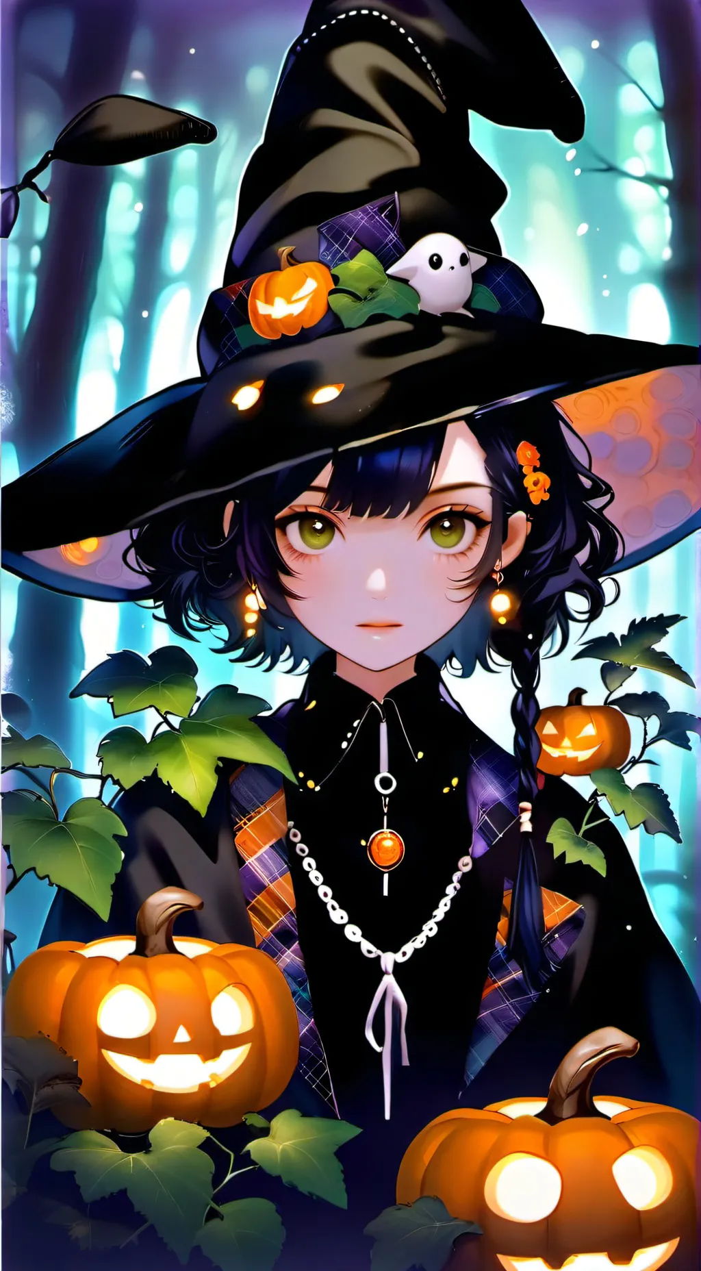 ai character: Luna Escarlata background