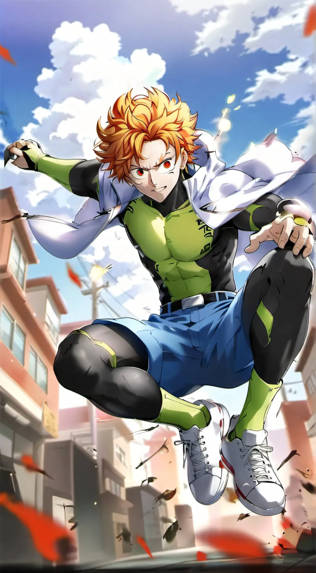 ai character: Mha Curse!  background