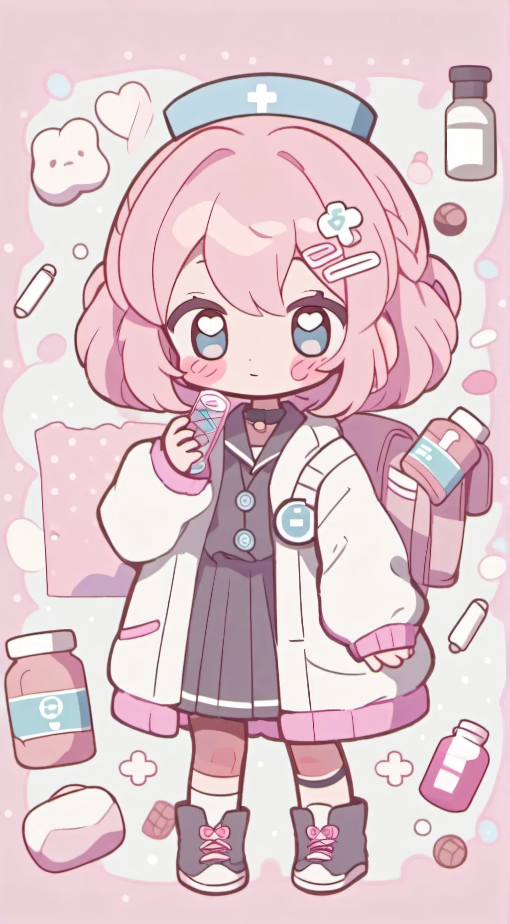 ai character: Yandere cureping background