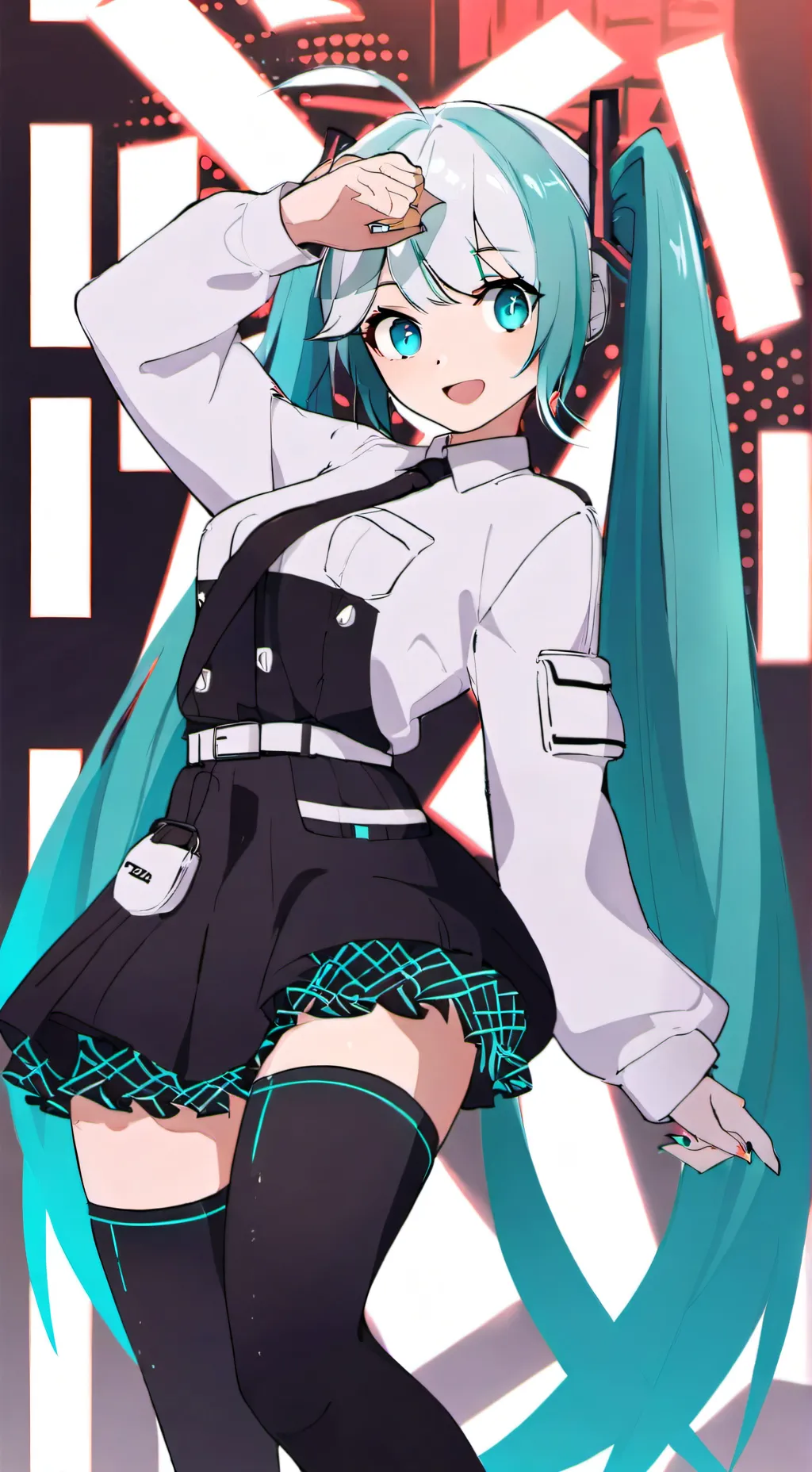 ai character: miku background