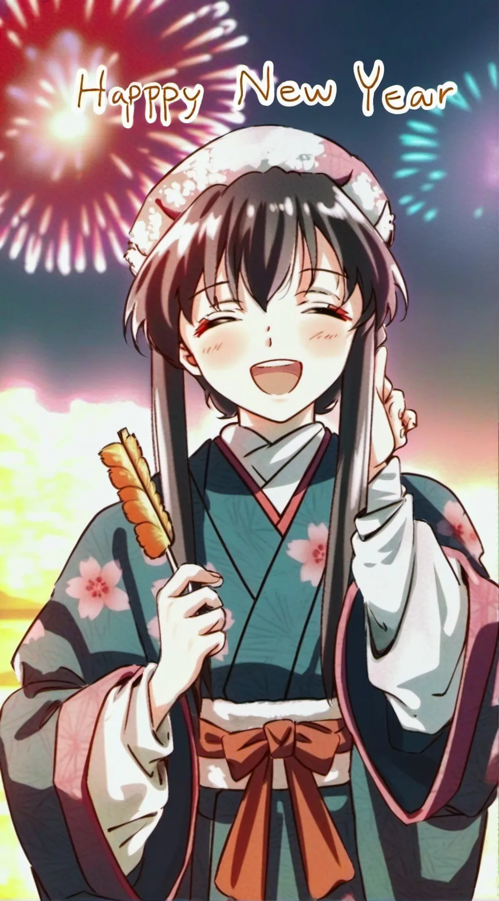 ai character: new year hashiras😚 background