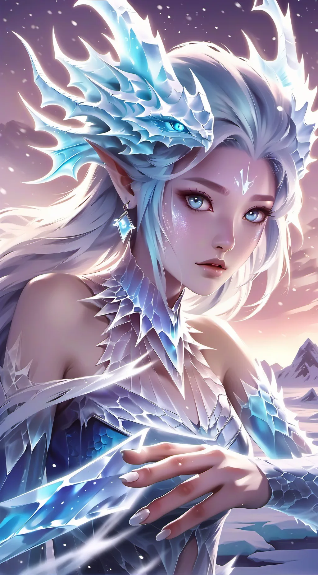 ai character: Хлада background