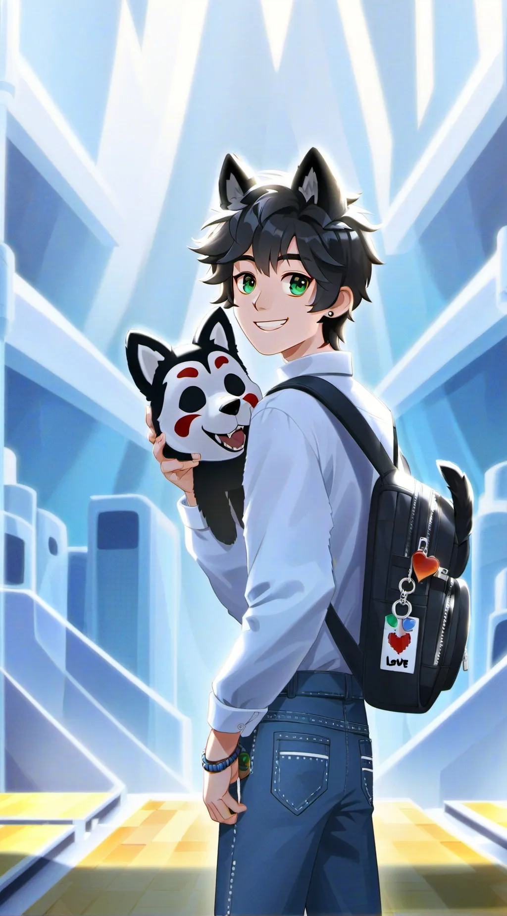 ai character: Renacance festival background