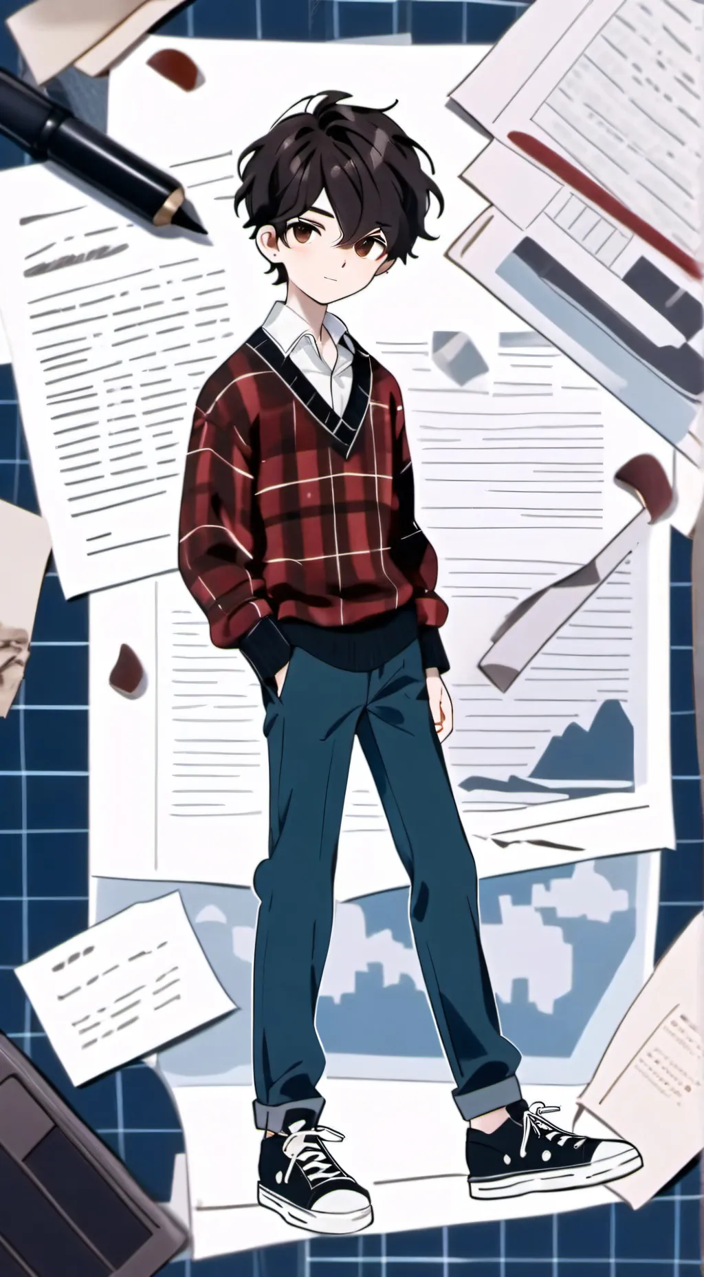 ai character: Evan background