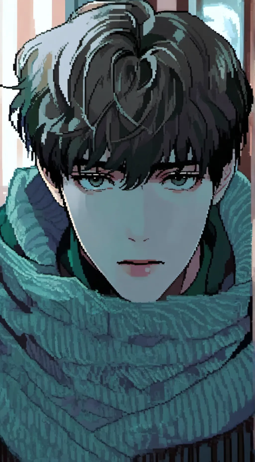 ai character: dark background