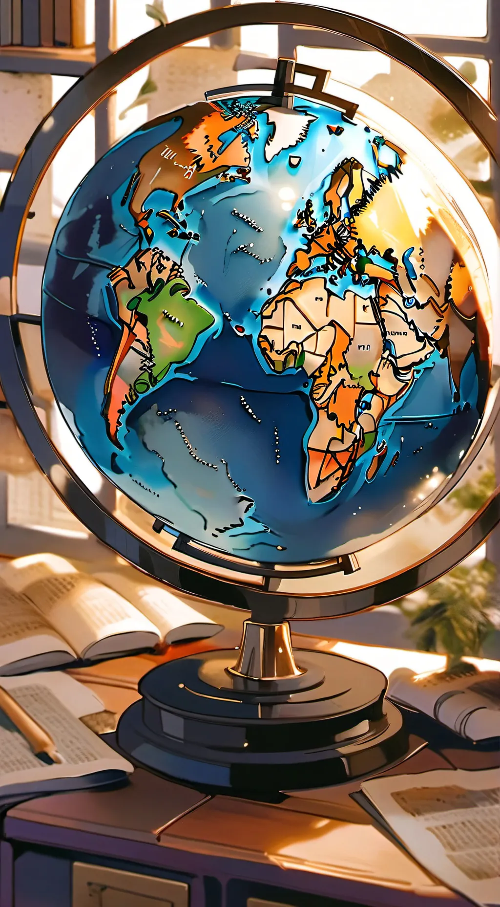 ai character: Russia x USA background