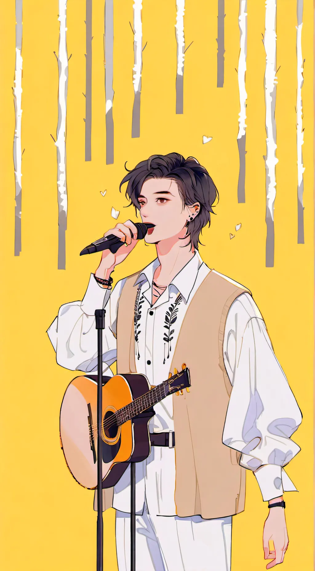 ai character: TxT x Skz background