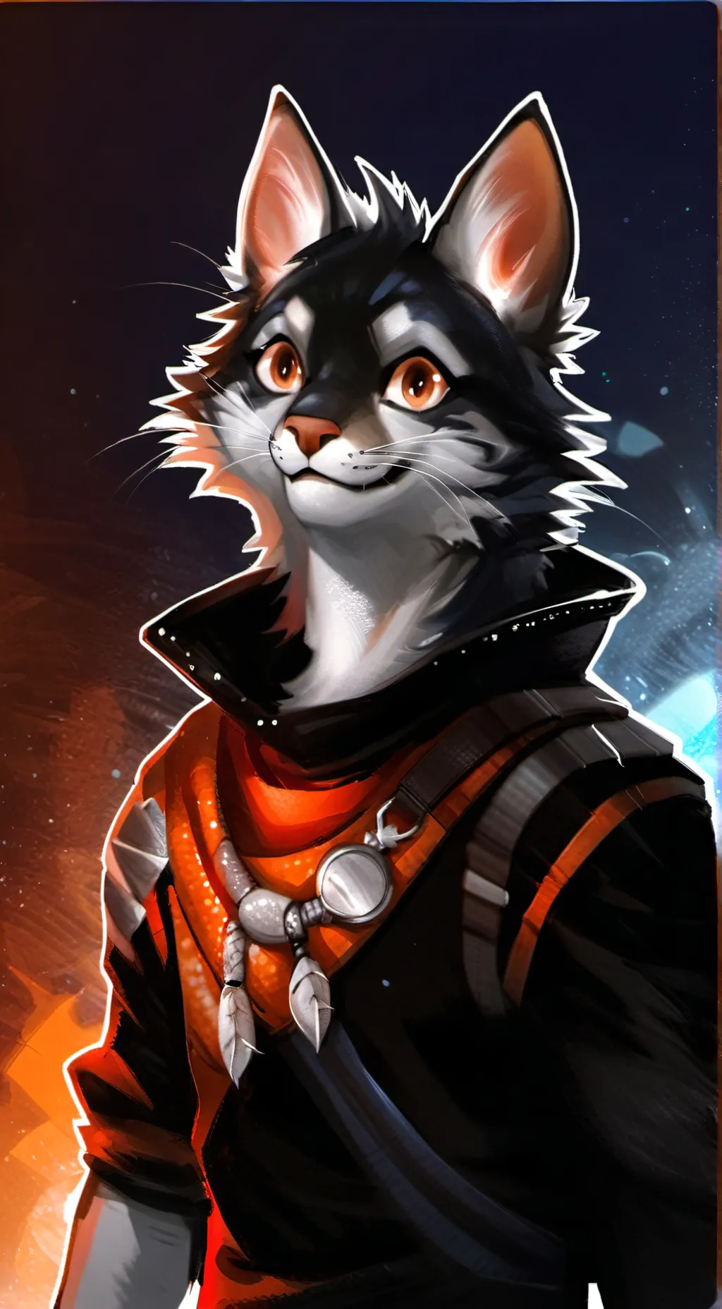 ai character: infecção eco magma background