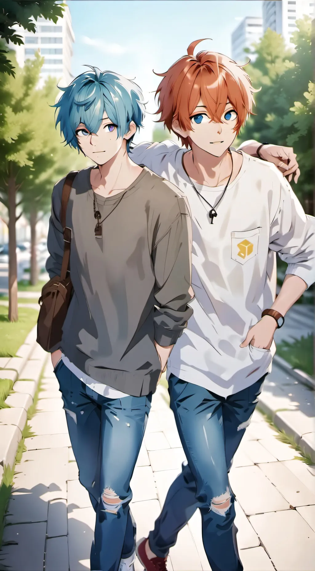 ai character: coolkid x bluudud background