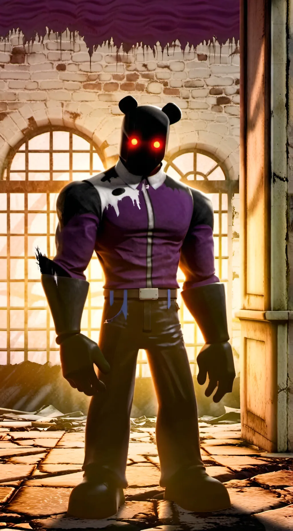 ai character: Shadow Freddy  background