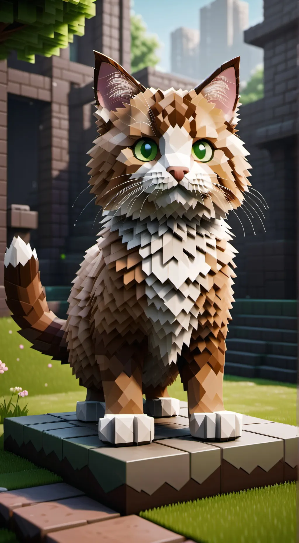 ai character: meowl the cat background