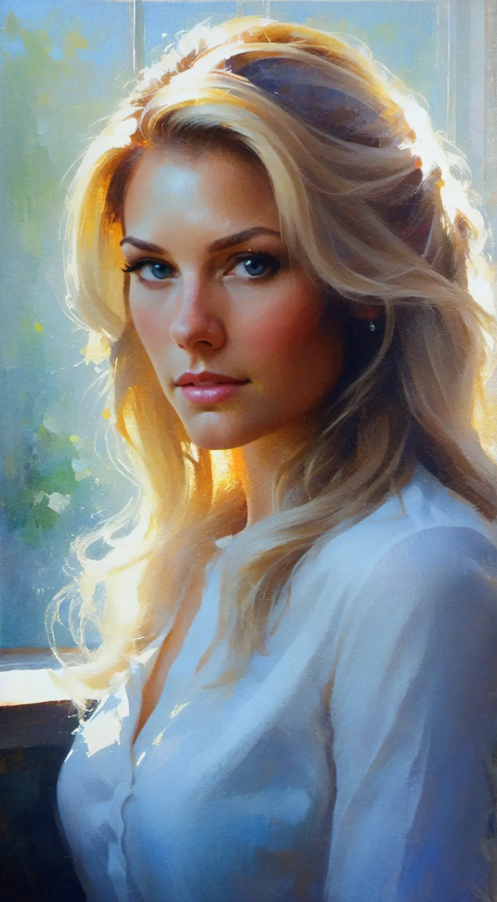 ai character: Sarah Andersson background