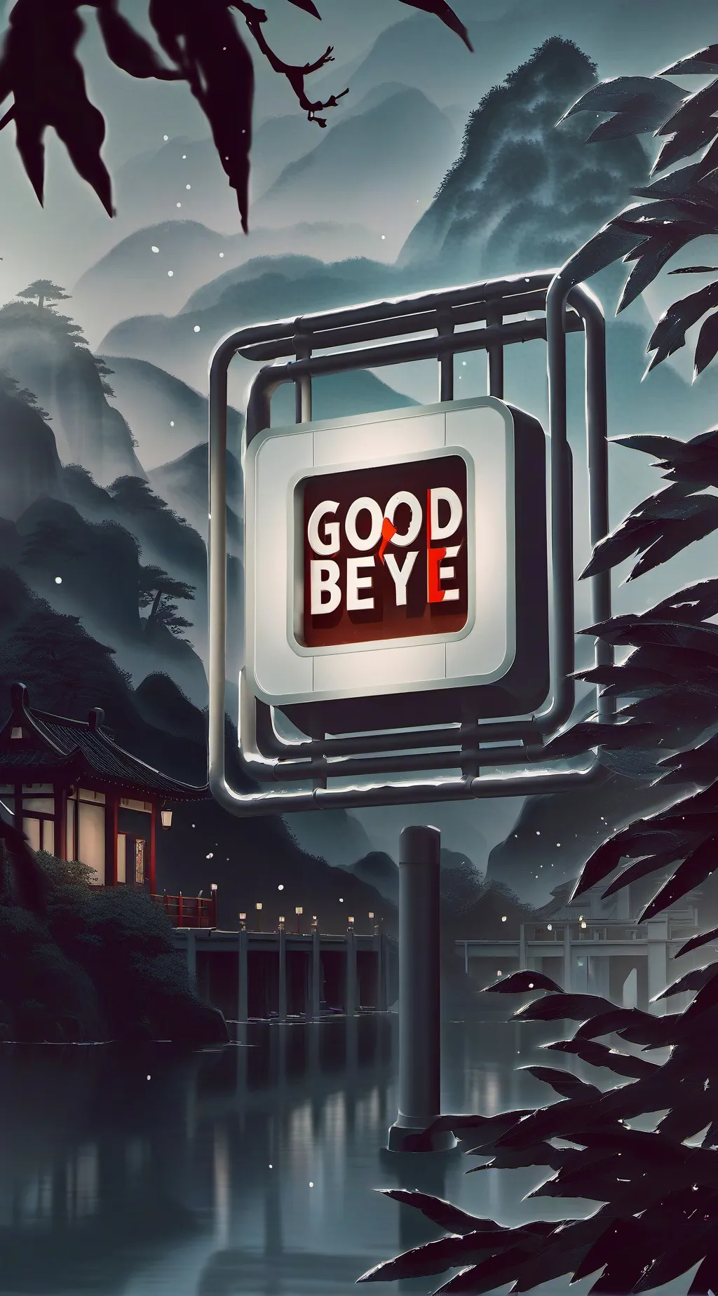 ai character: good bye everyone background