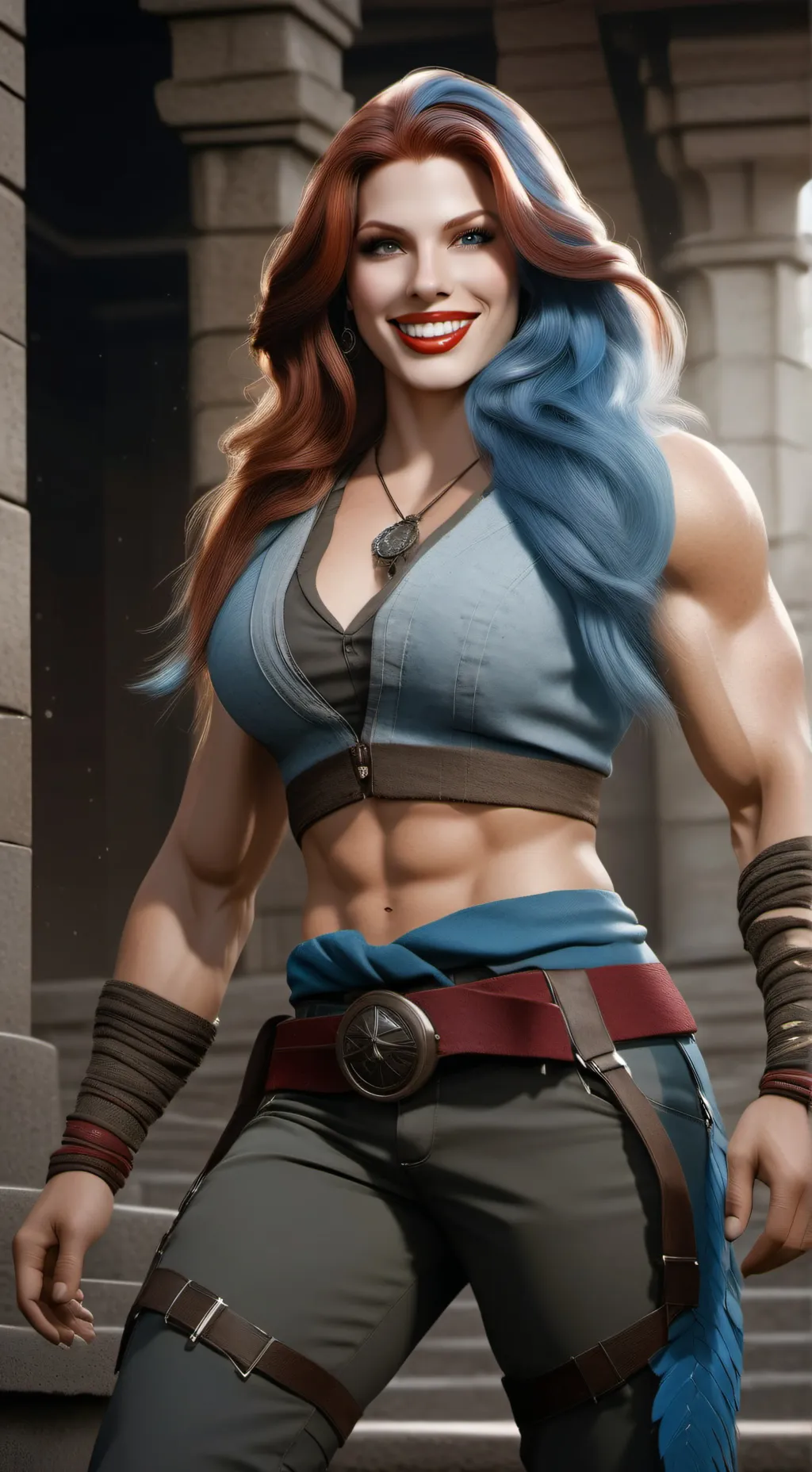 ai character: Aurora background