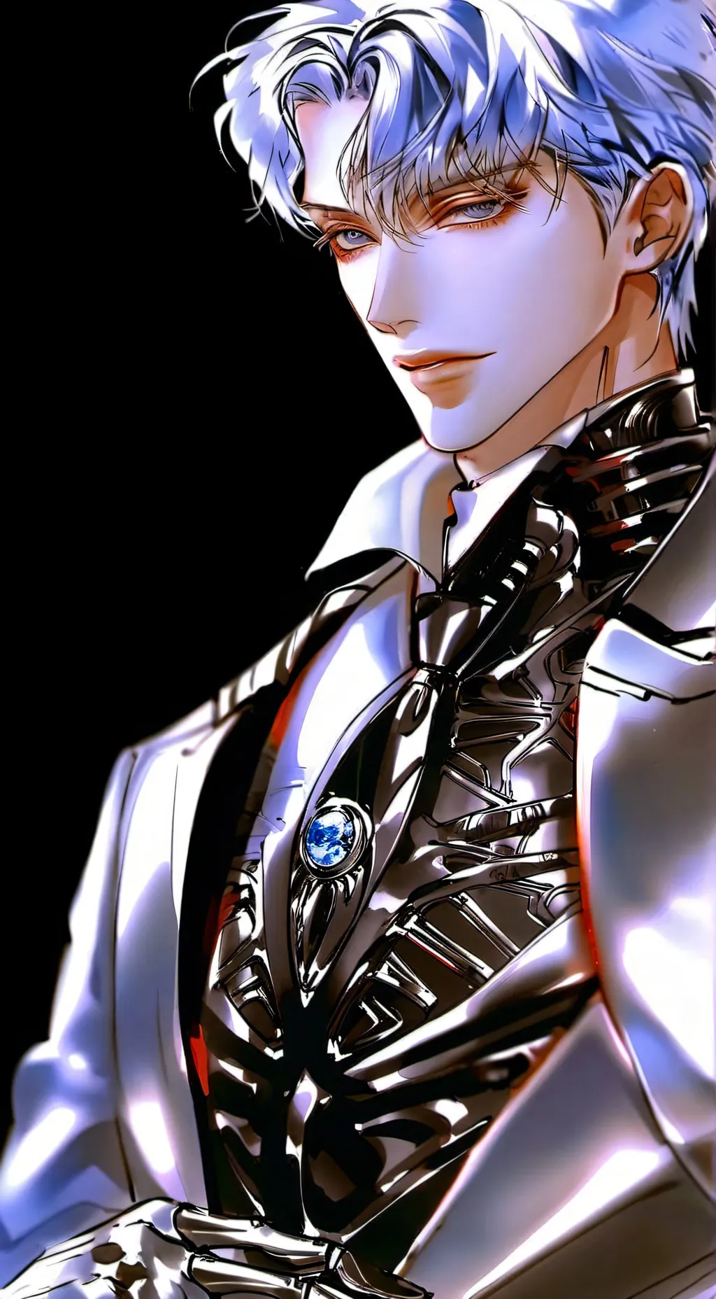 ai character: Red background